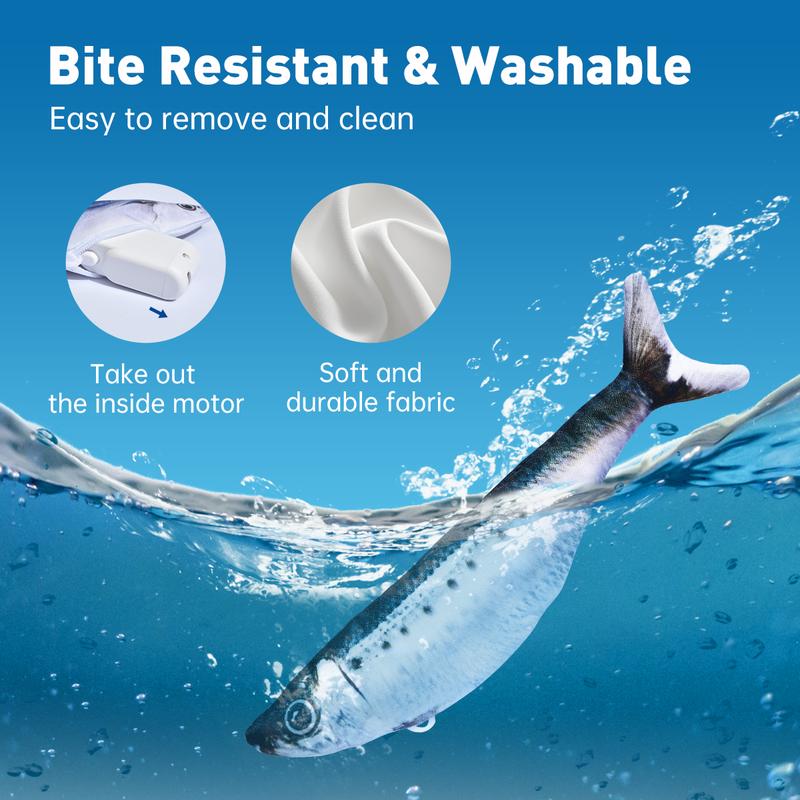 3-Pack Floppy Fish Cat Toys
