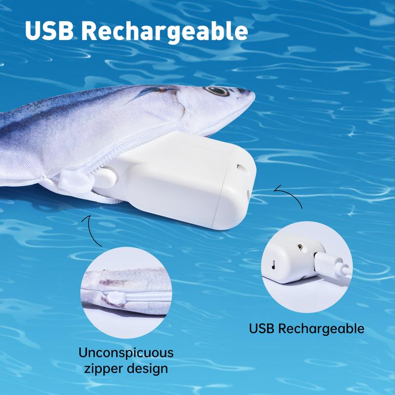 3-Pack Floppy Fish Cat Toys