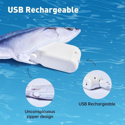 3-Pack Floppy Fish Cat Toys
